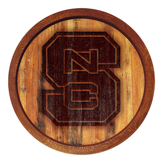 NC State Wolfpack: Branded "Faux" Barrel Top Sign - The Fan-Brand