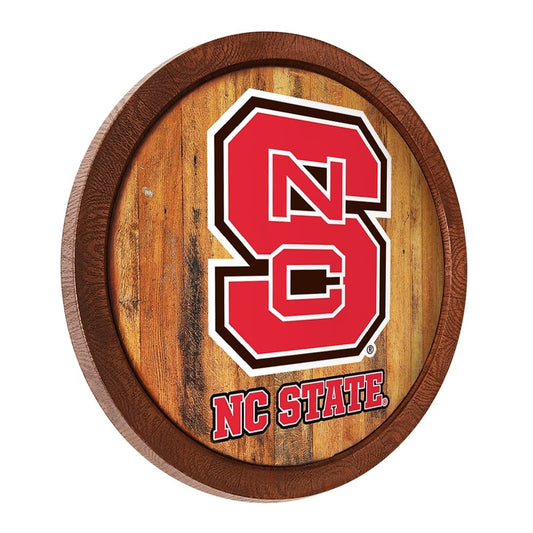 NC State Wolfpack: "Faux" Barrel Top Sign - The Fan-Brand