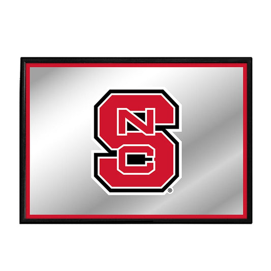 NC State Wolfpack: Framed Mirrored Wall Sign - The Fan-Brand