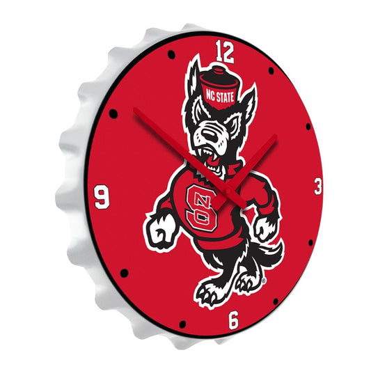 NC State Wolfpack: Mascot - Bottle Cap Wall Clock - The Fan-Brand