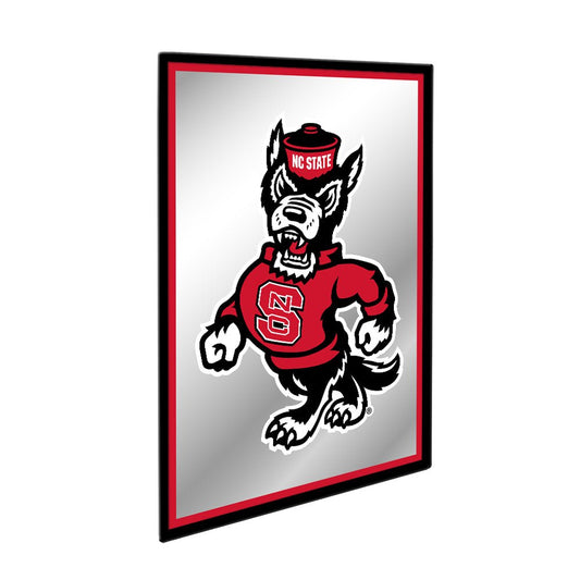 NC State Wolfpack: Mascot - Framed Mirrored Wall Sign - The Fan-Brand