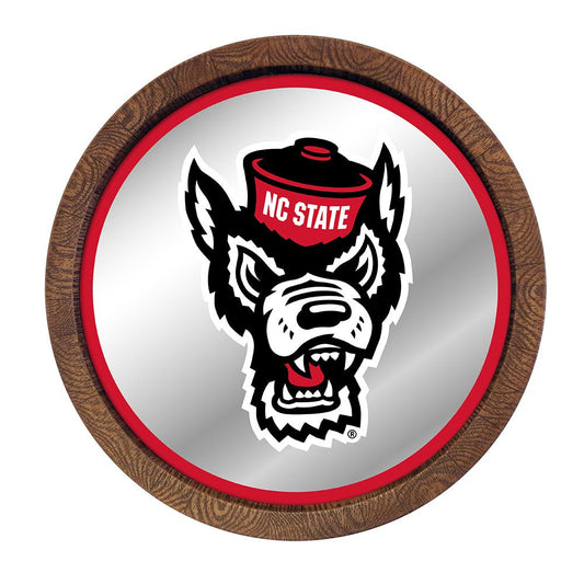 NC State Wolfpack: Mascot - Mirrored Barrel Top Mirrored Wall Sign - The Fan-Brand