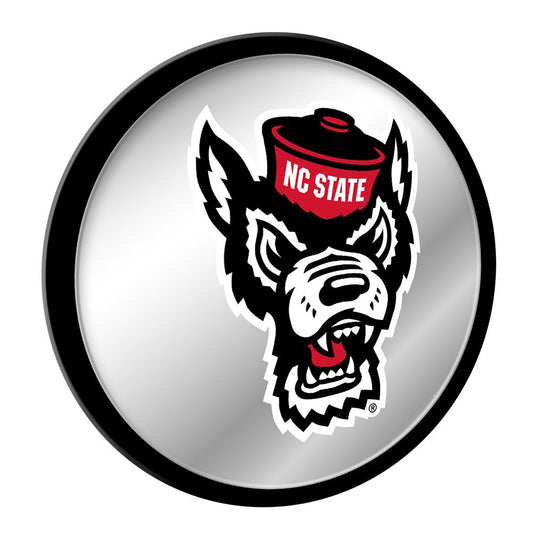 NC State Wolfpack: Mascot - Modern Disc Mirrored Wall Sign - The Fan-Brand
