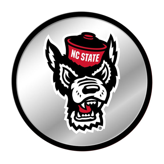 NC State Wolfpack: Mascot - Modern Disc Mirrored Wall Sign - The Fan-Brand