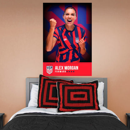 Alex Morgan Nameplate Poster - Officially Licensed USWNT Removable Adhesive Decal