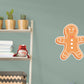 Christmas: Cute Gingerbread Icon - Removable Adhesive Decal