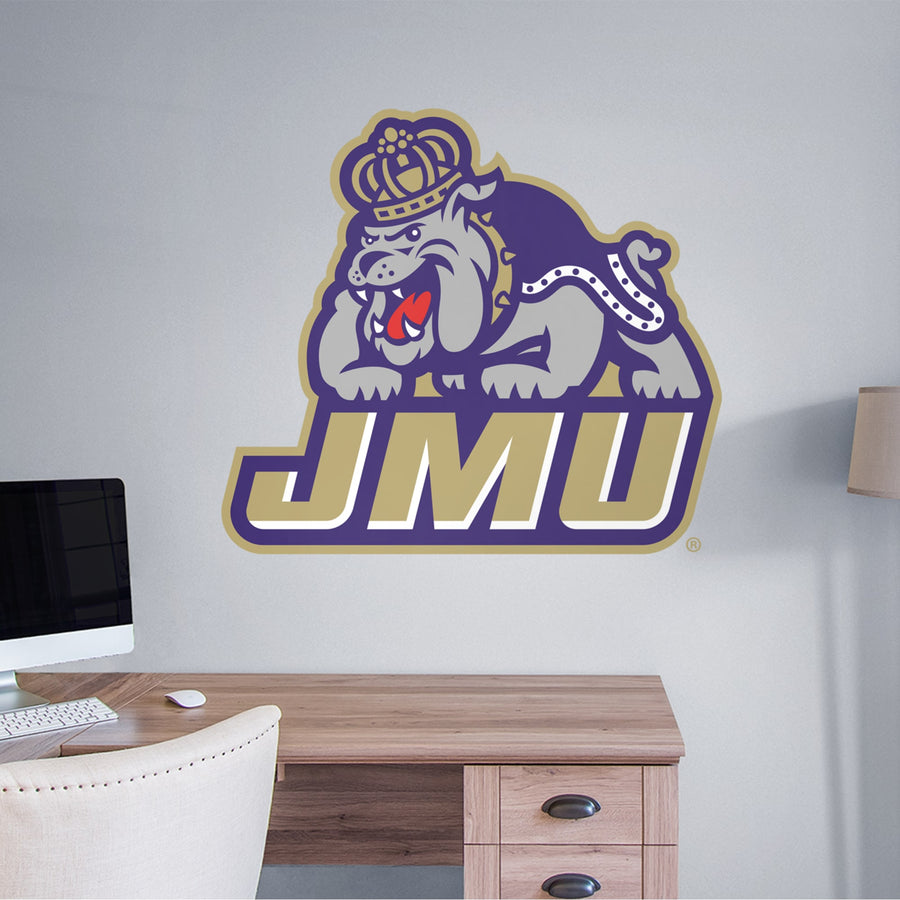 James Madison Dukes - RealBig Logo Collection - Official NCAA - Reusable Vinyl Wall Decals