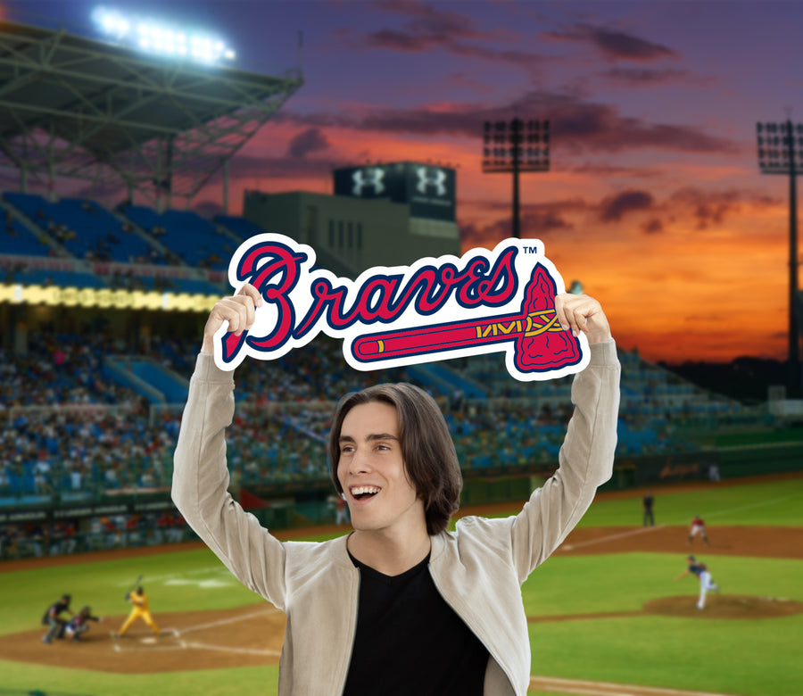 Logo - Big Head - Official MLB - Atlanta Braves - Foam Core Cutout