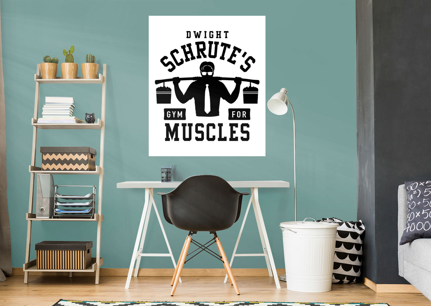 The Office: Dwight's Gym Mural        - Officially Licensed NBC Universal Removable Wall   Adhesive Decal