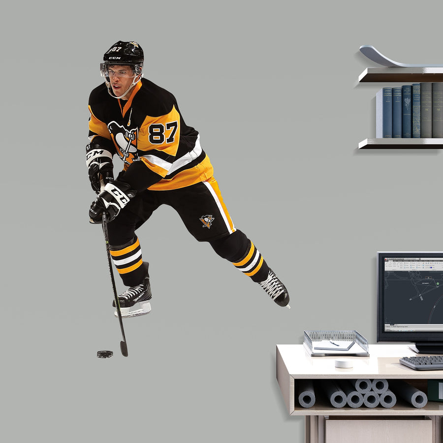 Sidney Crosby - RealBig Collection - Official NHL - Pittsburgh Penguins - Reusable Vinyl Wall Decals #1
