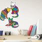 Dream Big Art:  Three Cats Icon        - Officially Licensed Juan de Lascurain Removable     Adhesive Decal