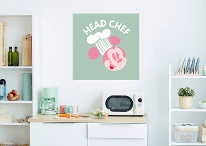 Mickey Mouse:  Head Chef Mickey Mural        - Officially Licensed Disney Removable Wall   Adhesive Decal