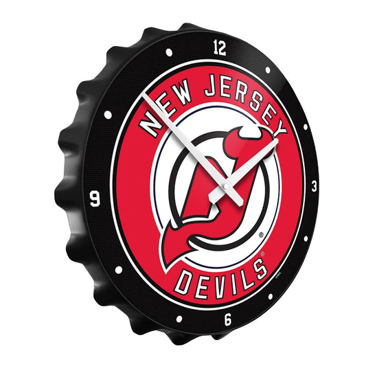 New Jersey Devils: Bottle Cap Wall Clock - The Fan-Brand