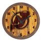 New Jersey Devils: Branded "Faux" Barrel Top Wall Clock - The Fan-Brand
