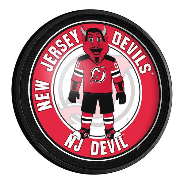 New Jersey Devils Original Round Rotating Lighted Wall Sign