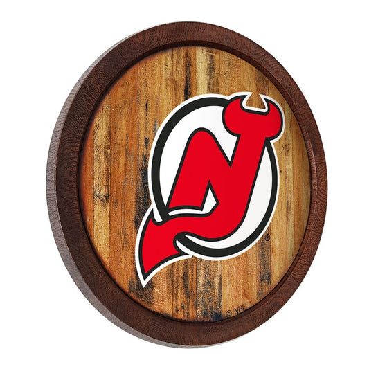 New Jersey Devils: "Faux" Barrel Top Sign - The Fan-Brand
