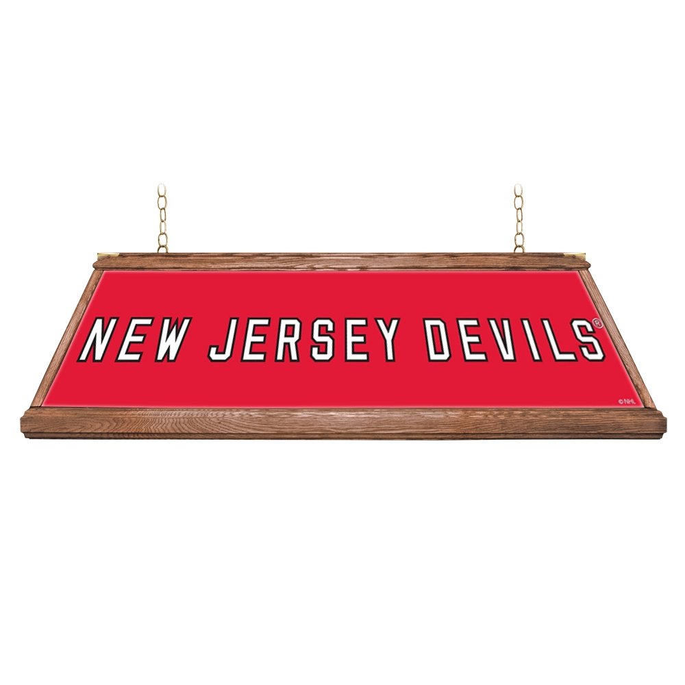New Jersey Devils: Premium Wood Pool Table Light - The Fan-Brand