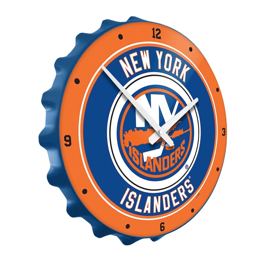 New York Islanders: Bottle Cap Wall Clock - The Fan-Brand