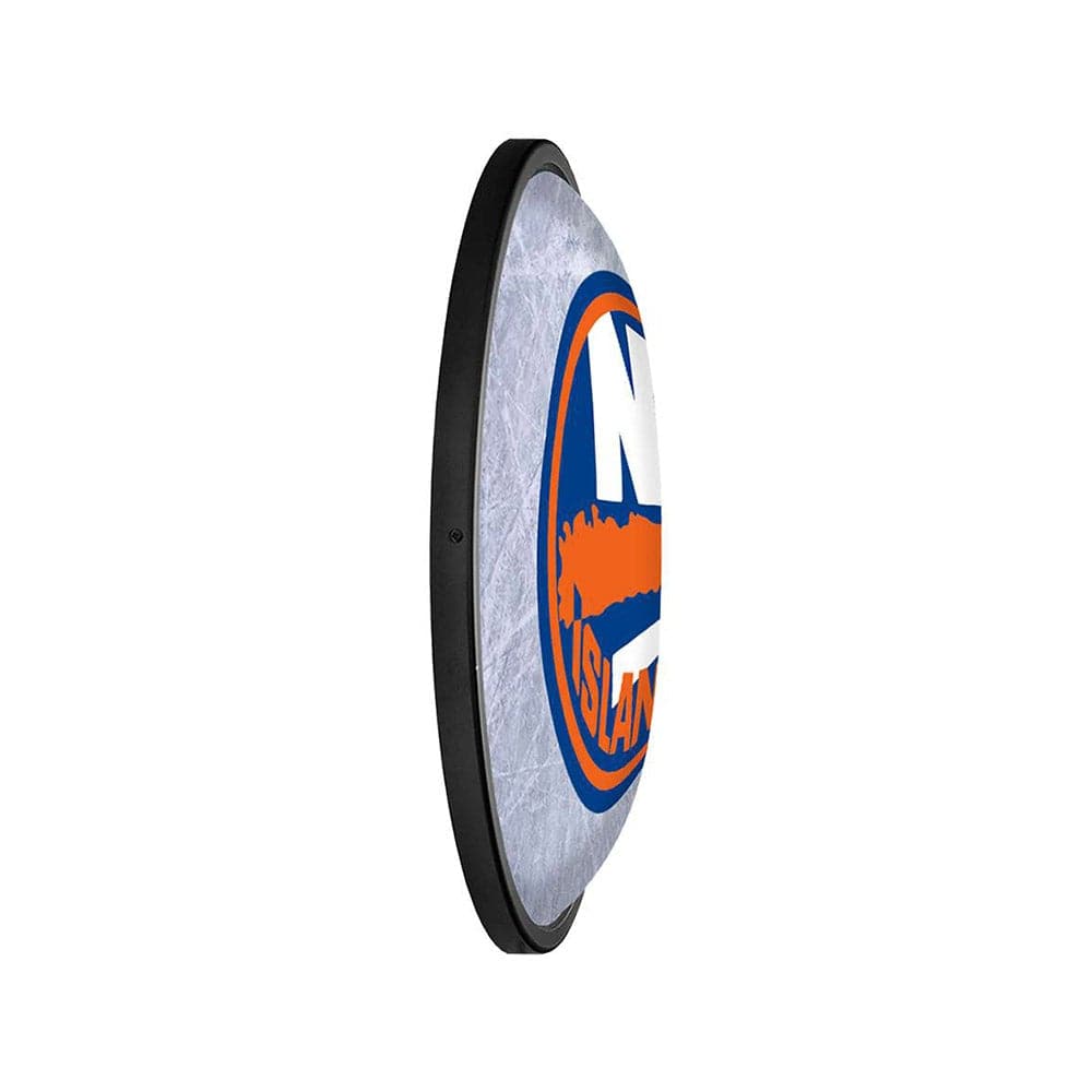New York Islanders: Ice Rink - Oval Slimline Lighted Wall Sign - The Fan-Brand
