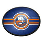 New York Islanders: Oval Slimline Lighted Wall Sign - The Fan-Brand