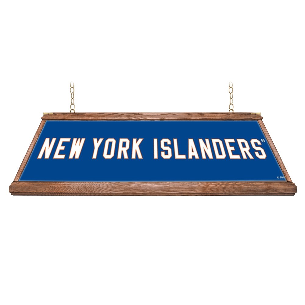 New York Islanders: Premium Wood Pool Table Light - The Fan-Brand
