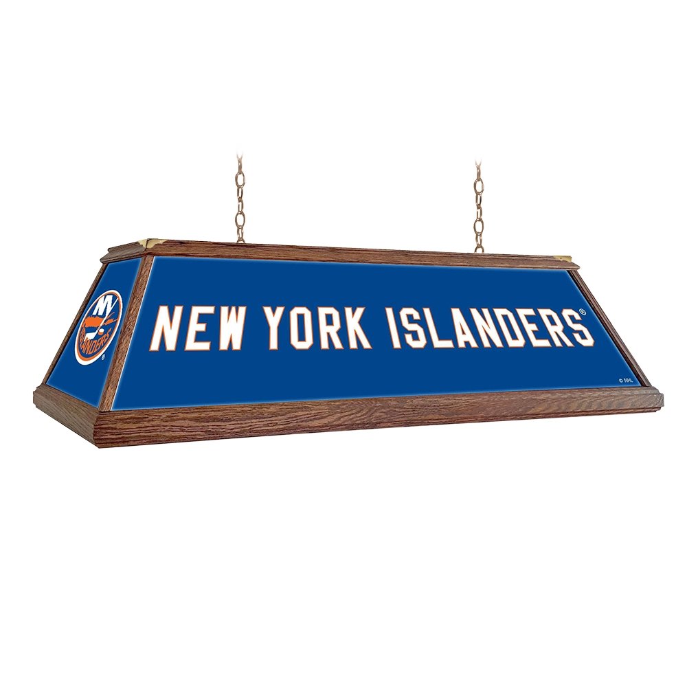New York Islanders: Premium Wood Pool Table Light - The Fan-Brand