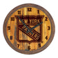 New York Rangers: Branded "Faux" Barrel Top Wall Clock - The Fan-Brand