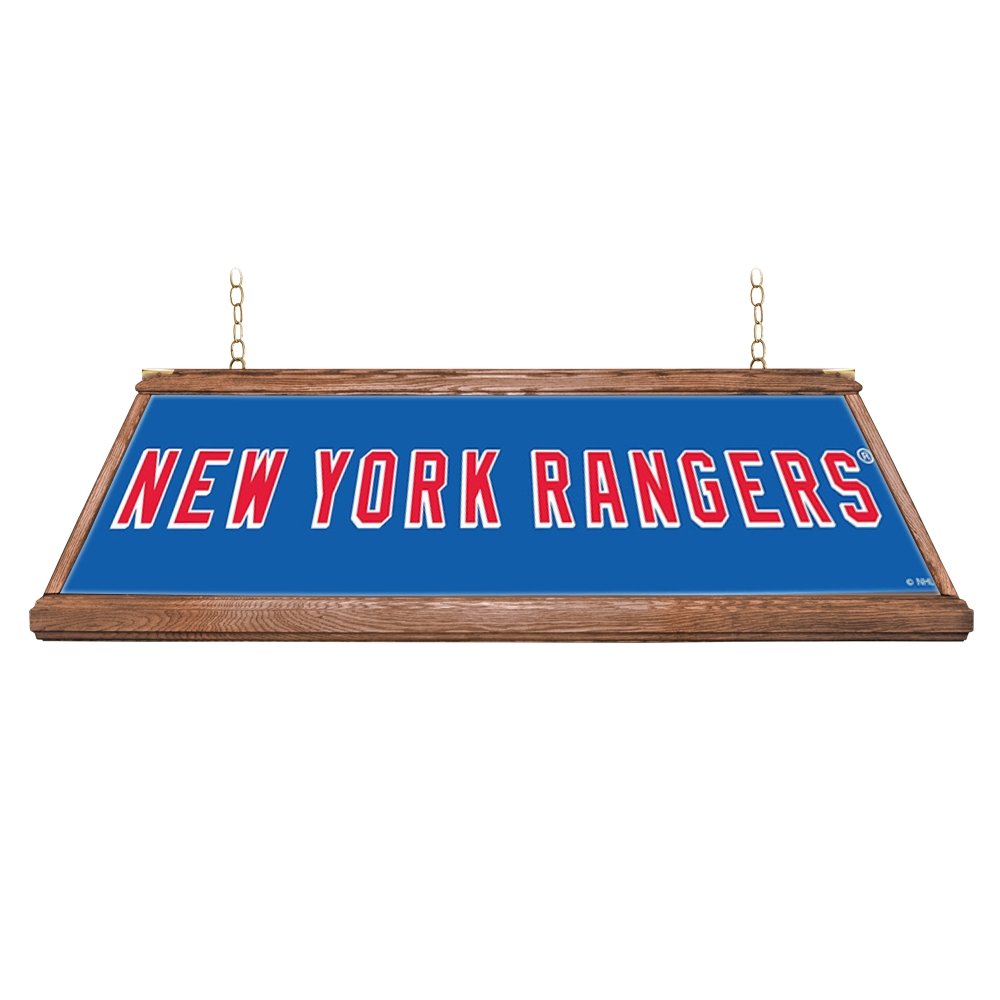New York Rangers: Premium Wood Pool Table Light - The Fan-Brand