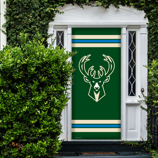 Milwaukee Bucks:  Logo        - Officially Licensed NBA    Door Cover