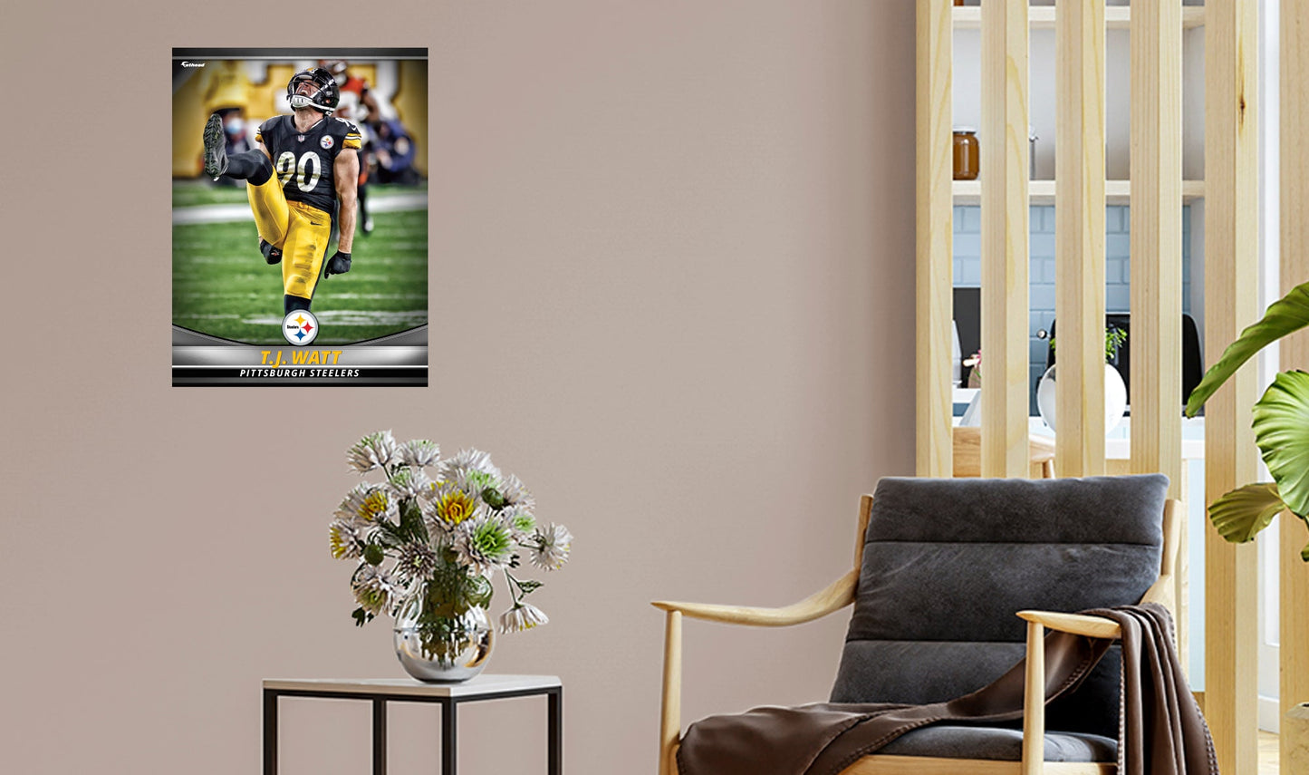 Pittsburgh Steelers: T.J. Watt  GameStar        - Officially Licensed NFL Removable     Adhesive Decal