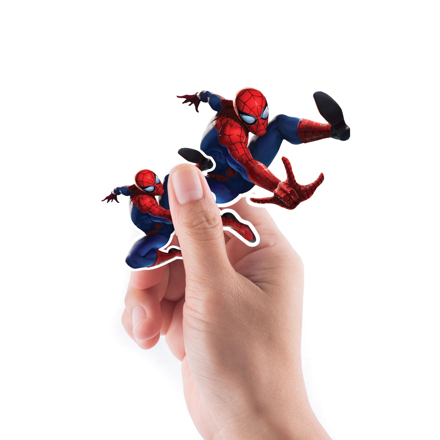 Sheet of 5 -Spider-Man:  Jumping MINI        - Officially Licensed Marvel Removable    Adhesive Decal