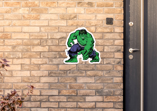 Incredible Hulk: Incredible Hulk Retro Crouching        - Officially Licensed Marvel    Outdoor Graphic