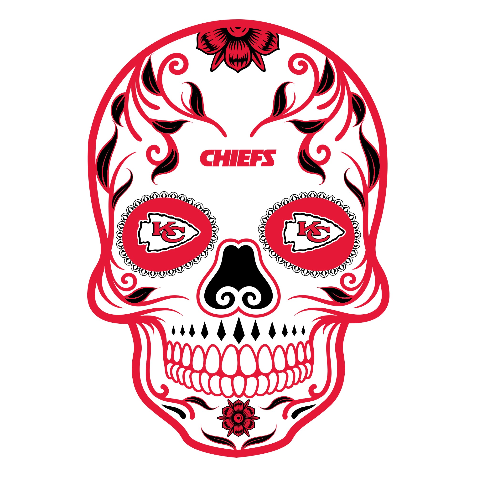 Kansas City Chiefs: Skull Outdoor Logo - Officially Licensed NFL Outdo ...