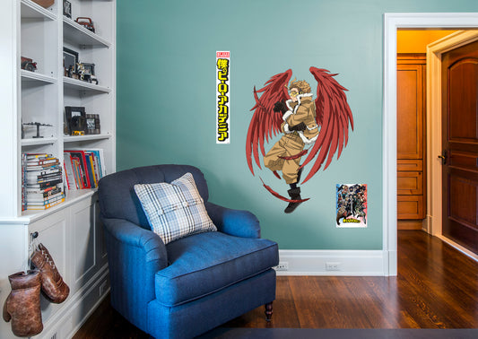 My Hero Academia: HAWKS RealBig        - Officially Licensed Funimation Removable     Adhesive Decal