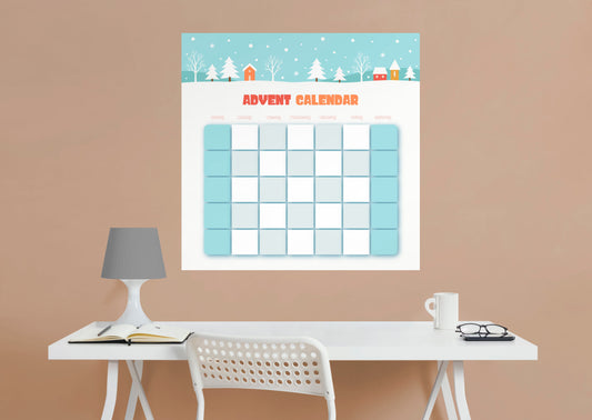 Calendars: White Trees Dry Erase - Removable Adhesive Decal