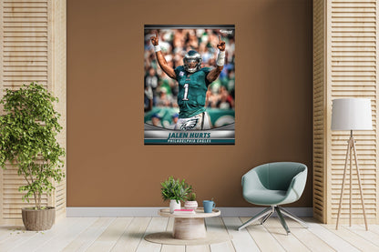 Philadelphia Eagles: Jalen Hurts No.1 Poster - Officially Licensed NFL Removable Adhesive Decal