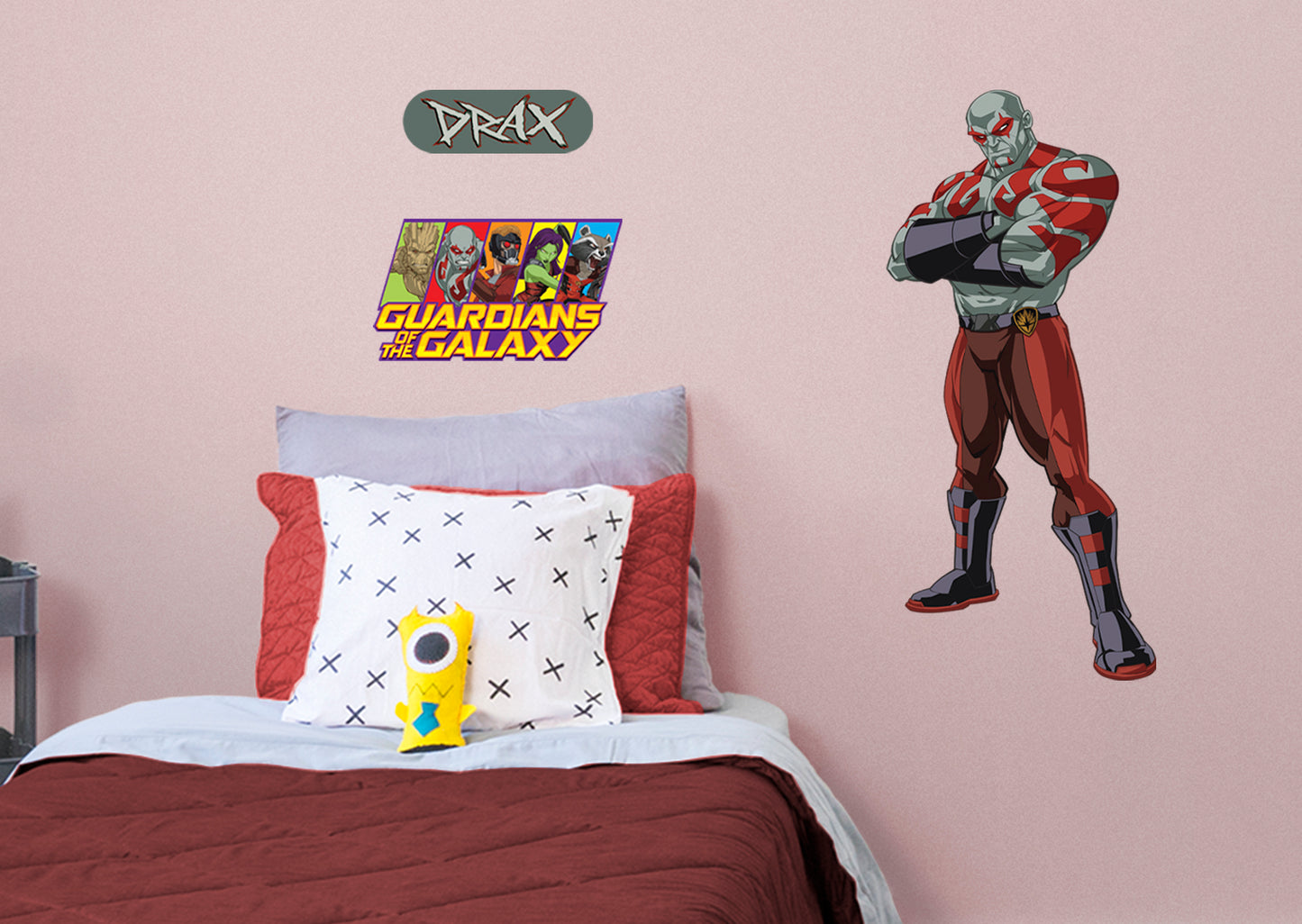 Guardians of the Galaxy Drax RealBig        - Officially Licensed Marvel Removable Wall   Adhesive Decal