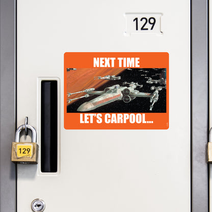 Let's Carpool meme magnets        - Officially Licensed Star Wars    Magnetic Decal