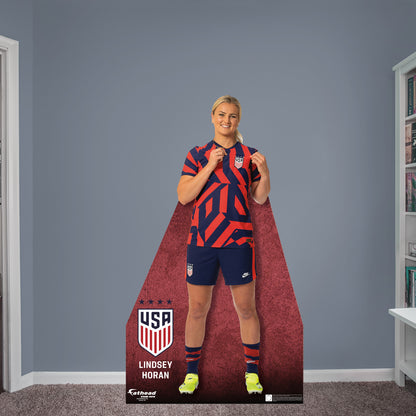 Lindsey Horan 2022  Life-Size   Foam Core Cutout  - Officially Licensed USWNT    Stand Out