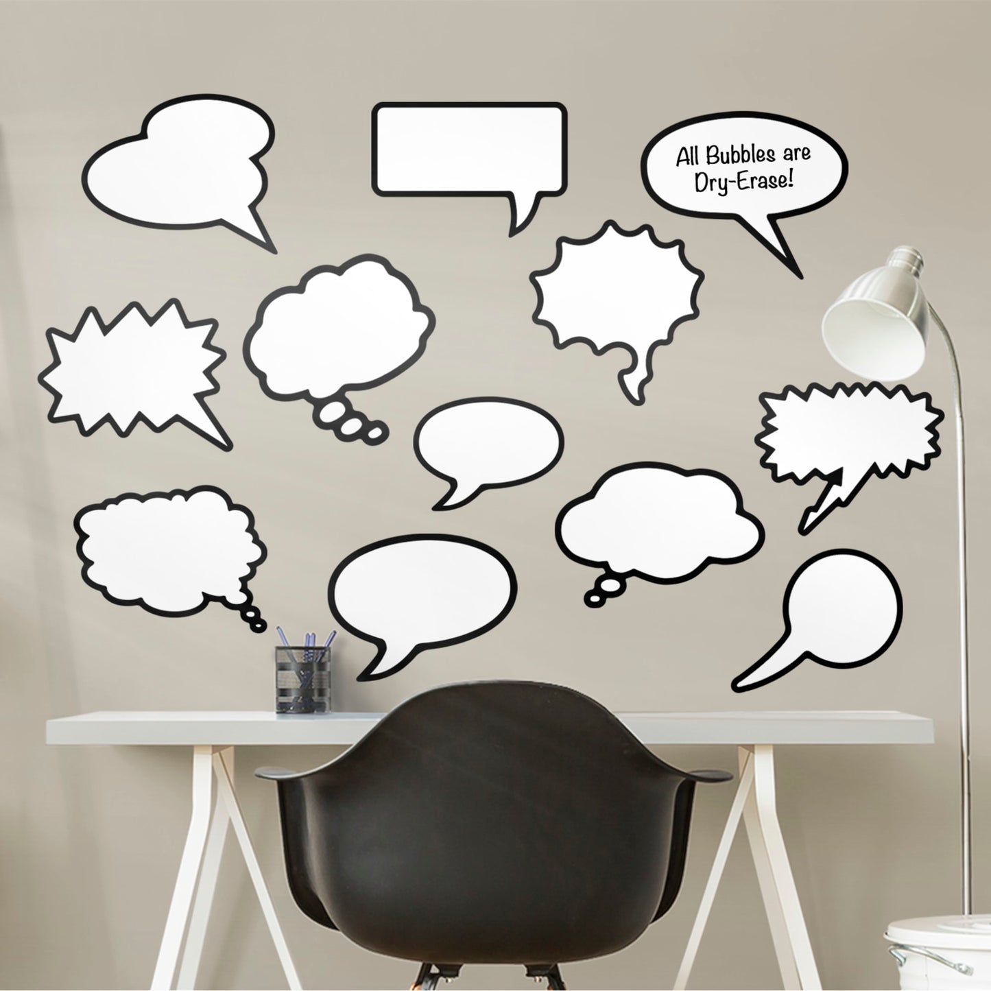 Dry Erase Thought Bubble Wall Decal