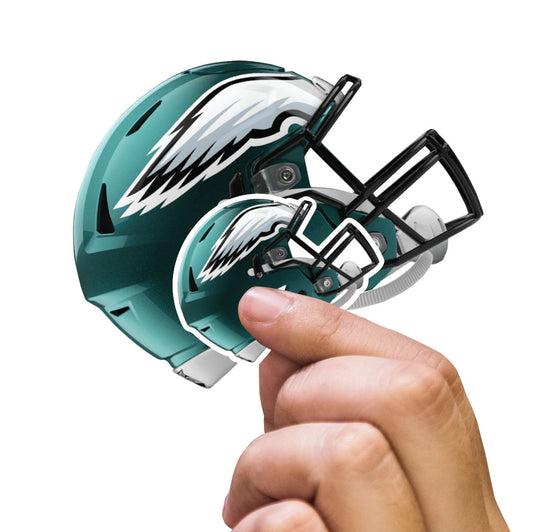 Philadelphia Eagles:  2022 Helmet Minis        - Officially Licensed NFL Removable     Adhesive Decal