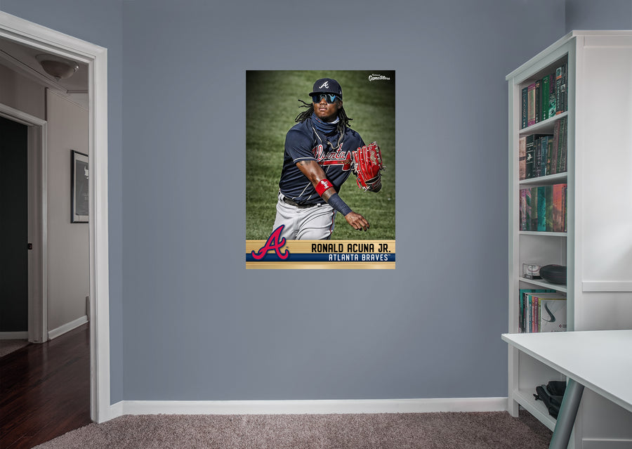 Ronald Acuña Jr. - GameStars Series - Peel & Stick Poster - Official MLB - Atlanta Braves - Reusable Vinyl Wall Decal
