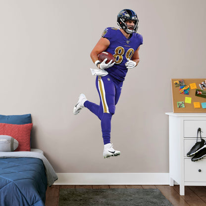 Life-Size Athlete + 2 Decals (37"W x 78"H) Bring the action of the NFL into your home with a wall decal of Mark Andrews! High quality, durable, and tear resistant, you'll be able to stick and move it as many times as you want to create the ultimate football experience in any room!