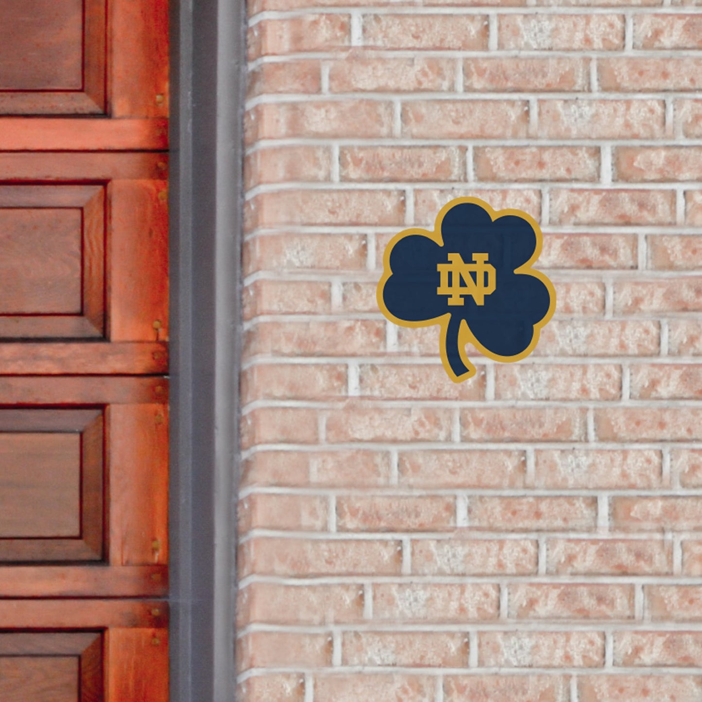 Notre Dame Fighting Irish: Shamrock Outdoor Logo - Officially Licensed NCAA Outdoor Graphic