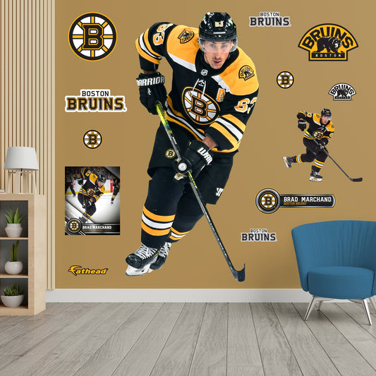 Boston Bruins: Brad Marchand 2021        - Officially Licensed NHL Removable     Adhesive Decal