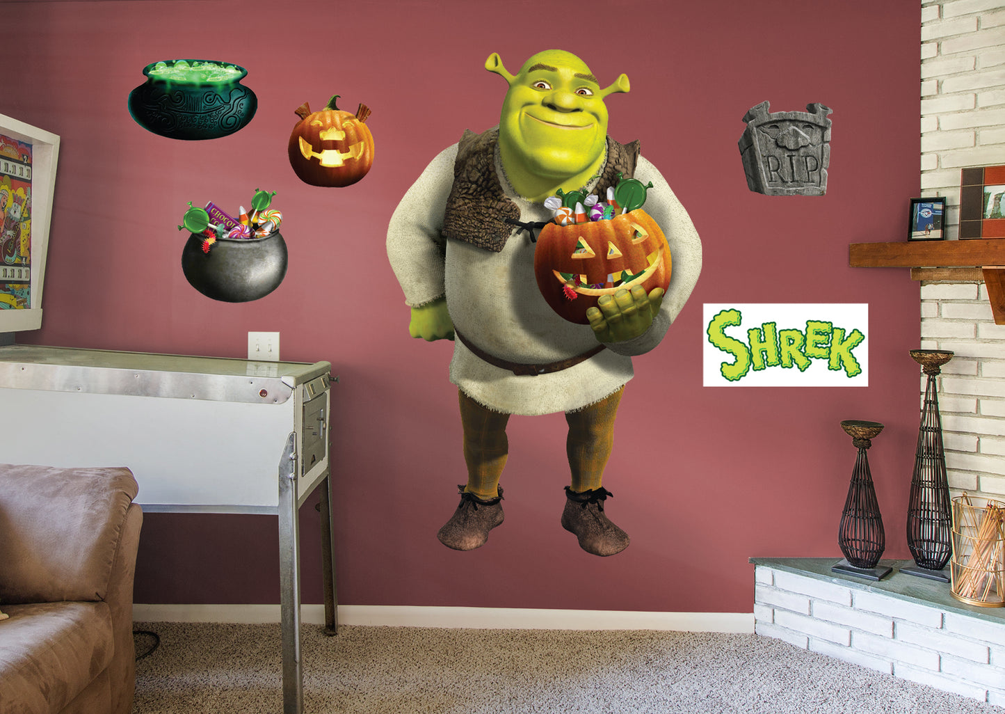 Shrek: Shrek Scared Shrekless RealBig - Officially Licensed NBC Universal Removable Adhesive Decal