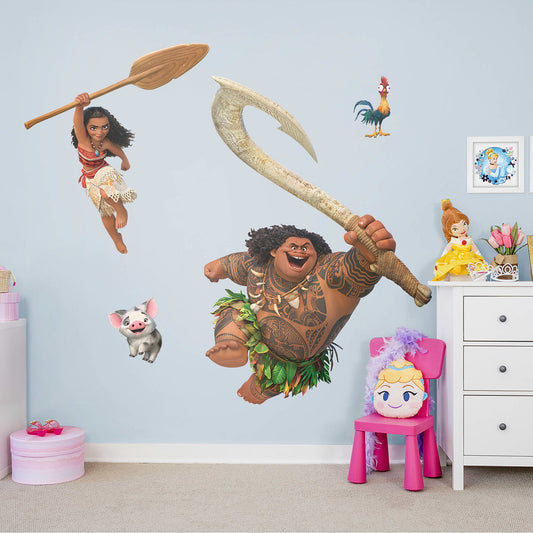 Moana: Character Collection - Officially Licensed Disney Removable Wall Decals
