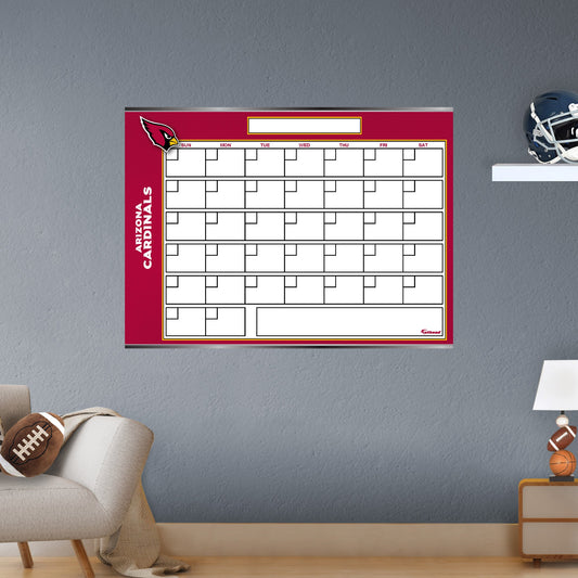 Arizona Cardinals: Dry Erase Calendar - Officially Licensed NFL Removable Adhesive Decal