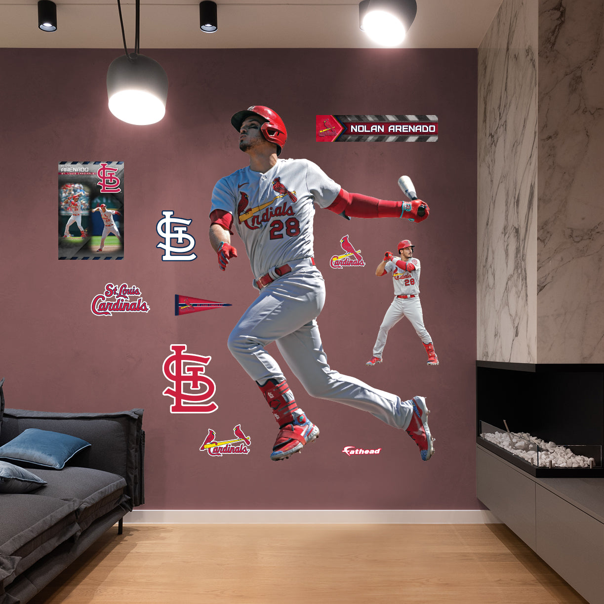 St. Louis Cardinals: Nolan Arenado 2021 Swing        - Officially Licensed MLB Removable     Adhesive Decal