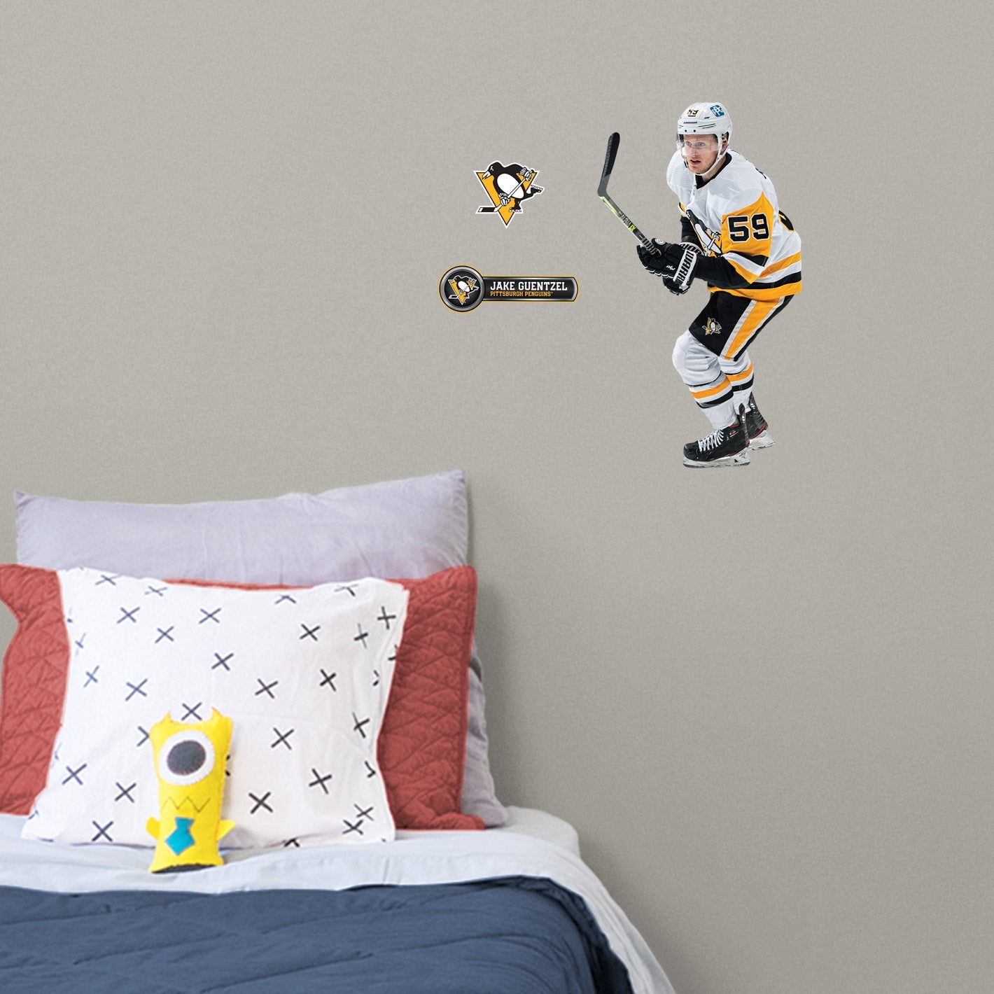 Pittsburgh Penguins: Jake Guentzel - Officially Licensed NHL Removable Adhesive Decal